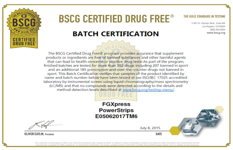 Drog free certification